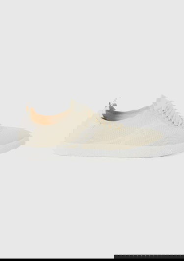  Kadın Krem Önü ve Arkası Logo Detaylı Çok Renkli Bağcıklı Sneaker