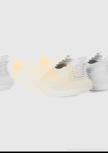  Kadın Krem Önü ve Arkası Logo Detaylı Çok Renkli Bağcıklı Sneaker