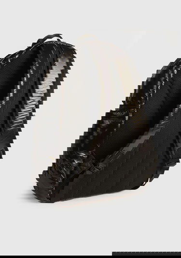 Erkek Siyah Önü Logo Baskılı 4 Cepli Sırt Çantası
