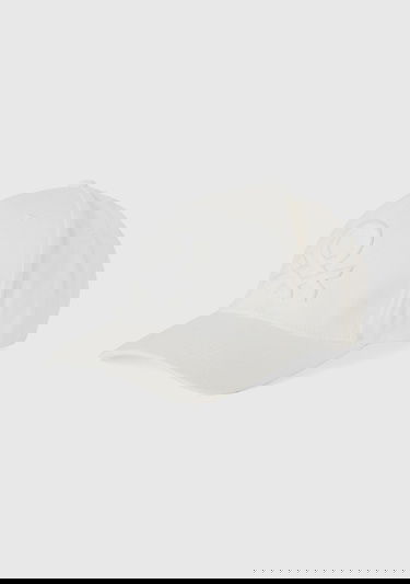  Erkek Beyaz %100 Pamuk Önü Logo İşlemeli Kep Şapka