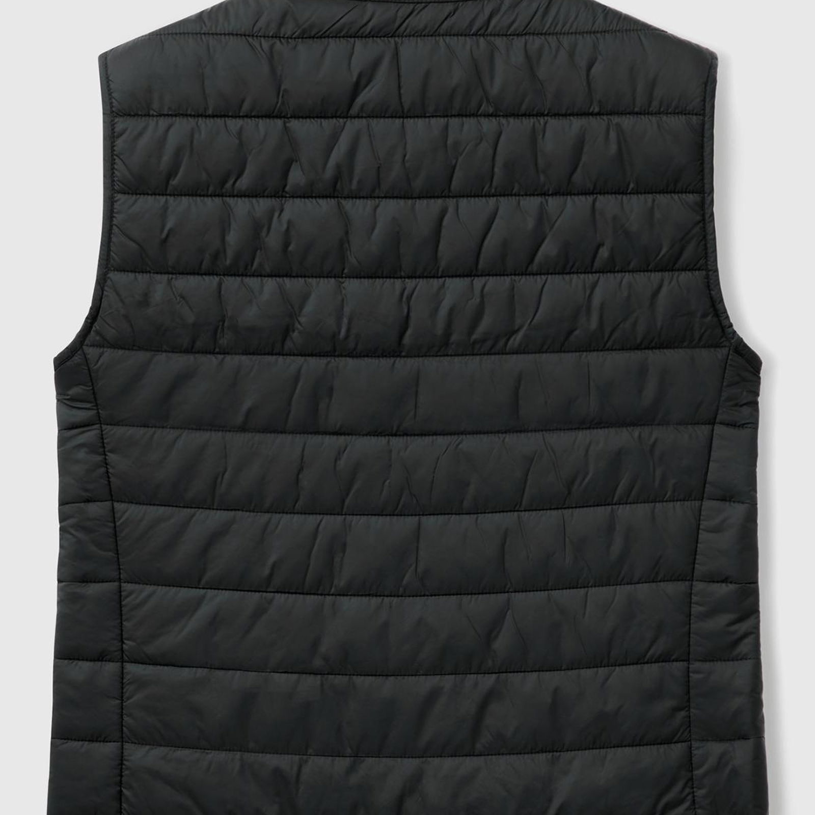 Kadın Siyah Polyester Dolgulu Fermuarlı Slim Fit Pufa Yelek