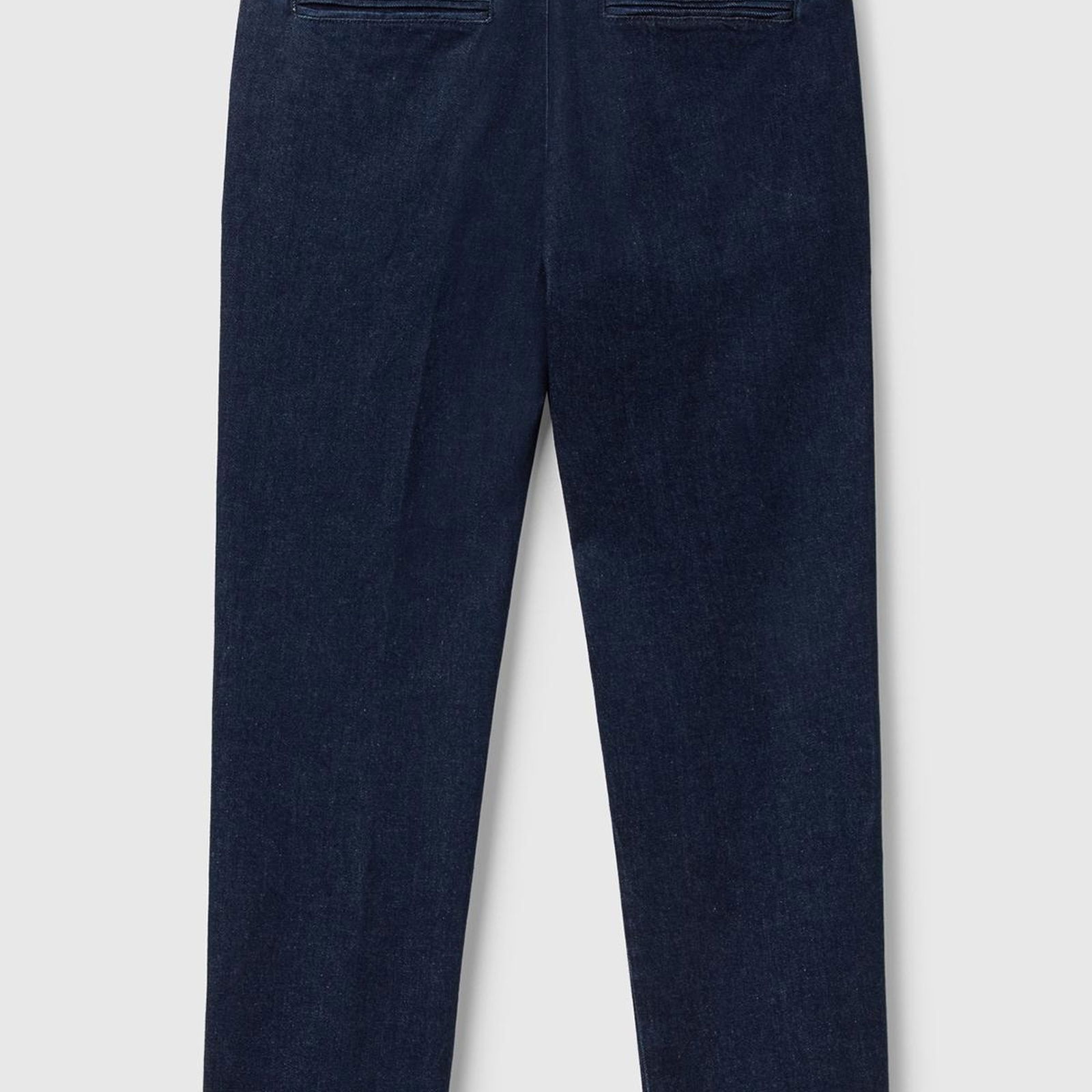Erkek Koyu Mavi Slim Fit Denim Chino Pantolon