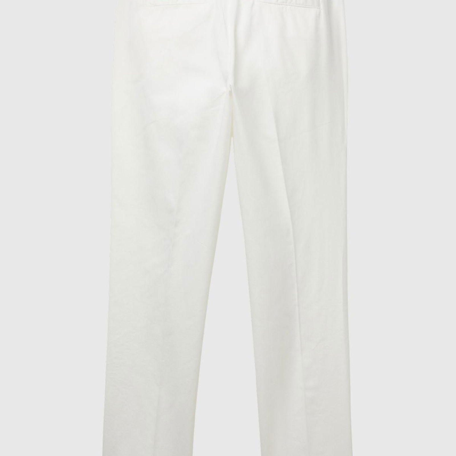Kadın Beyaz Elastanlı Basic Chino Pantolon