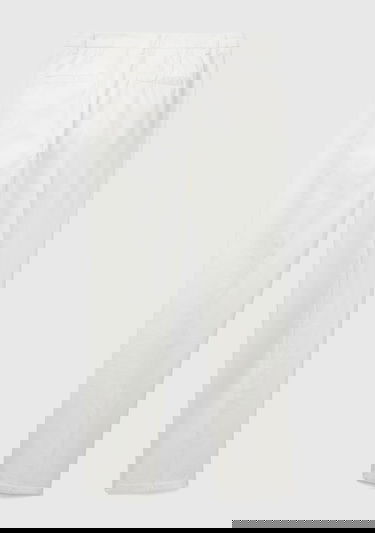  Kadın Beyaz Elastanlı Basic Chino Pantolon