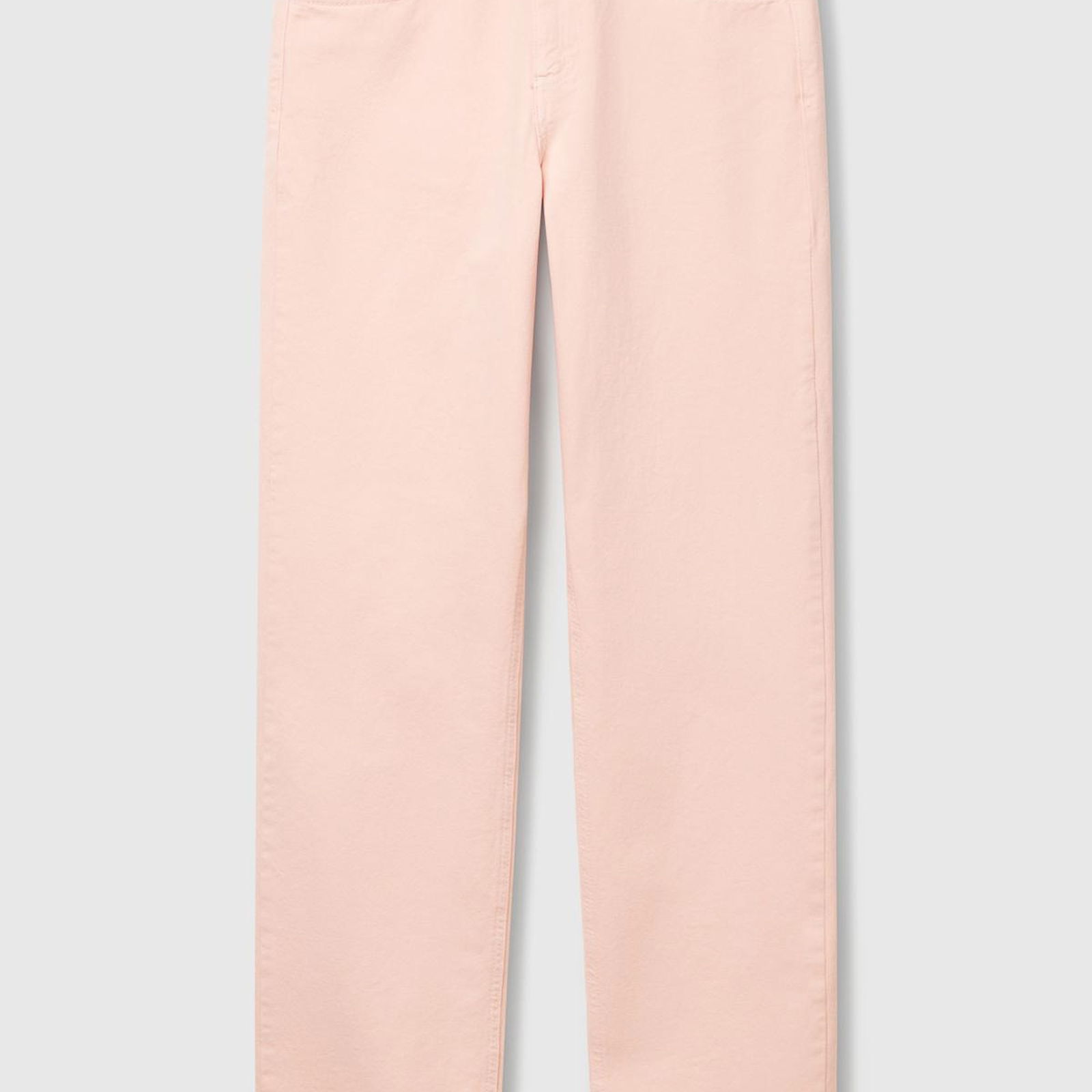 Kadın Pembe %100 Pamuk Normal Bel Regular Fit Denim Pantolon