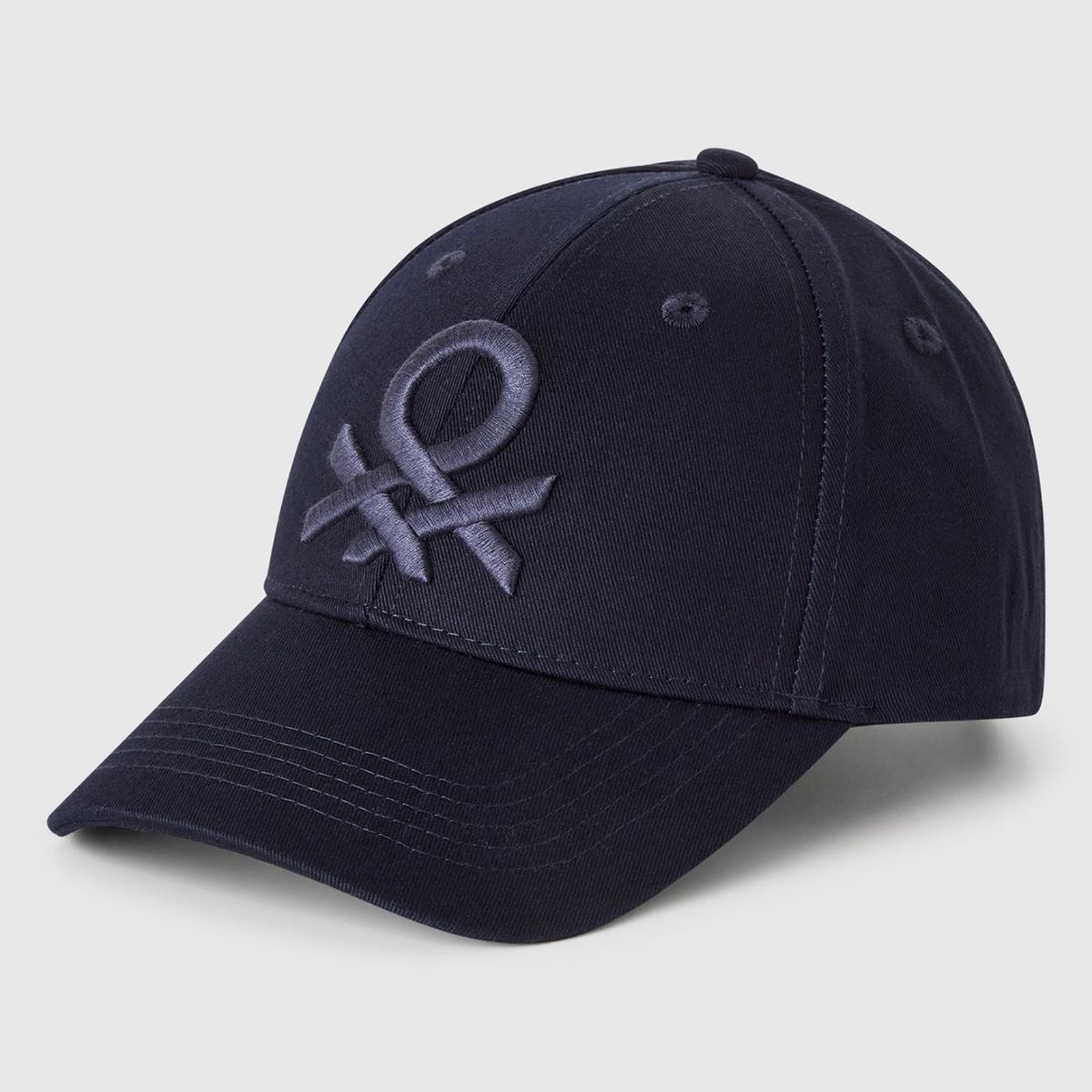 Erkek Lacivert Önü Logo İşlemeli Beyzbol Şapkası
