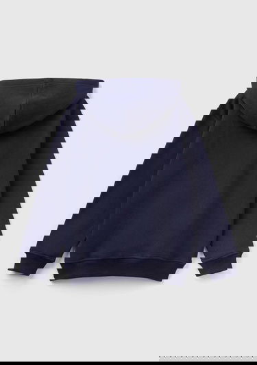  Erkek Çocuk Lacivert Slogan Baskılı Sweatshirt