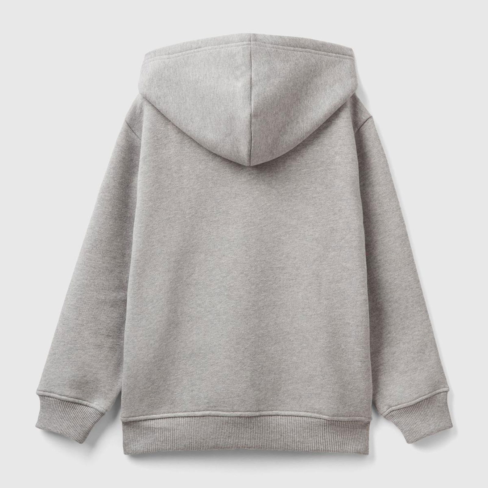 Erkek Çocuk Gri Melanj Slogan Baskılı Sweatshirt