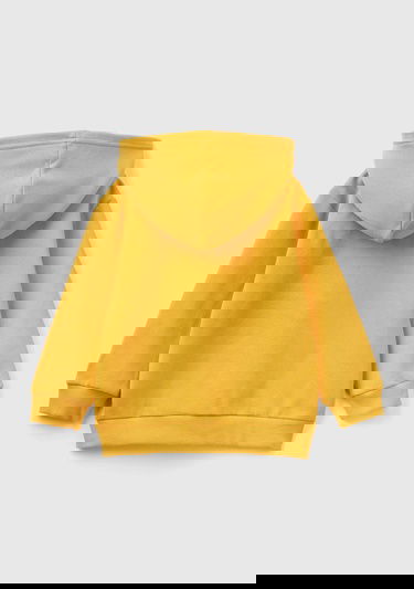  Erkek Çocuk Hardal Sarı Benetton Logolu Sweatshirt