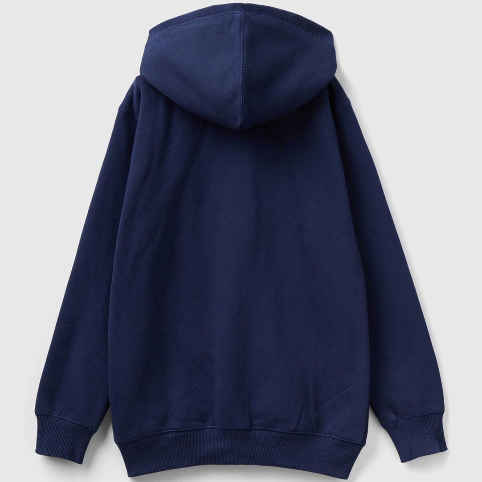 Erkek Çocuk Lacivert Benetton Logolu İçi Peluşlu Sweatshirt