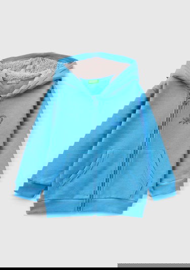  Erkek Çocuk Mavi Benetton Logolu Sweatshirt
