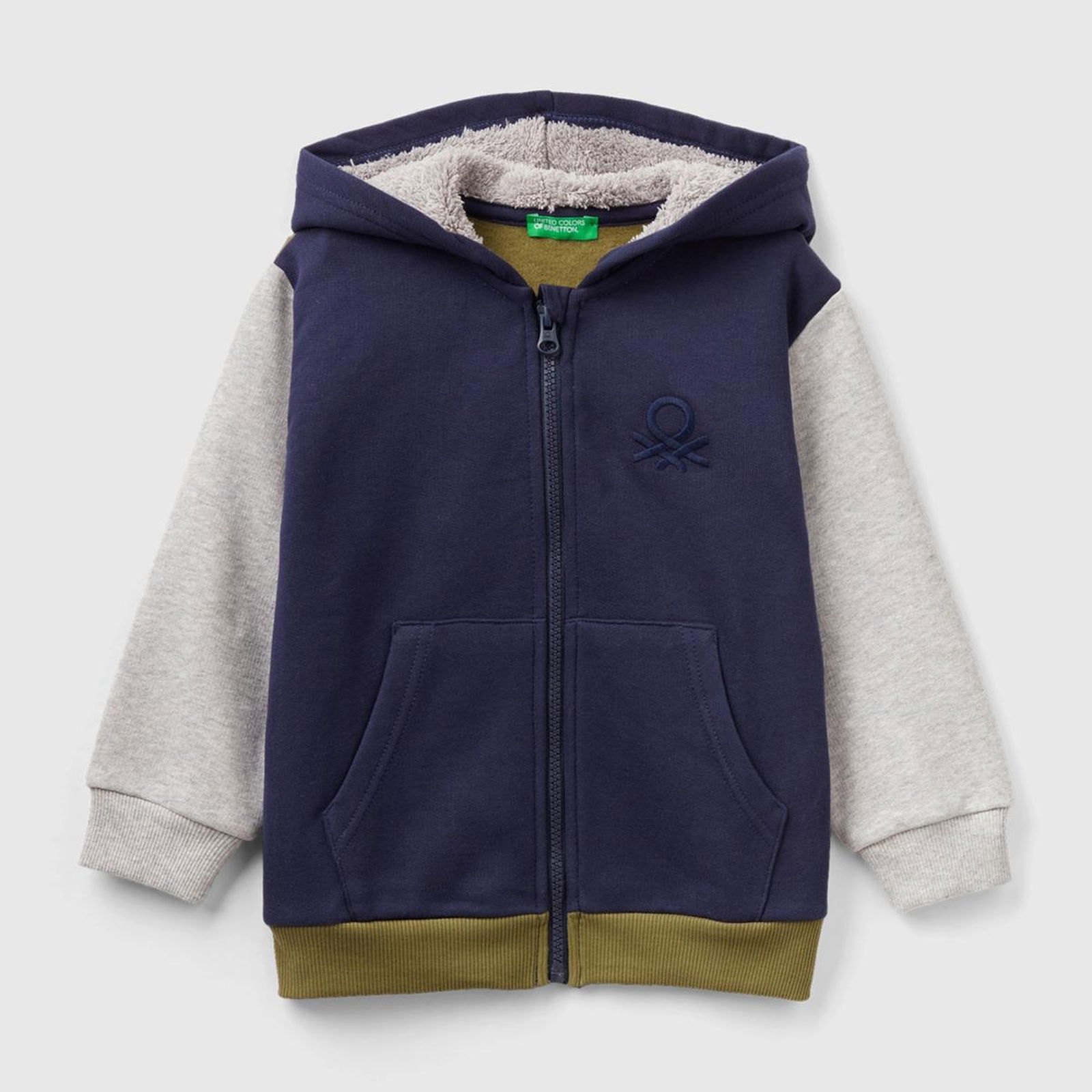 Erkek Çocuk Lacivert Mix Benetton Logolu Sweatshirt
