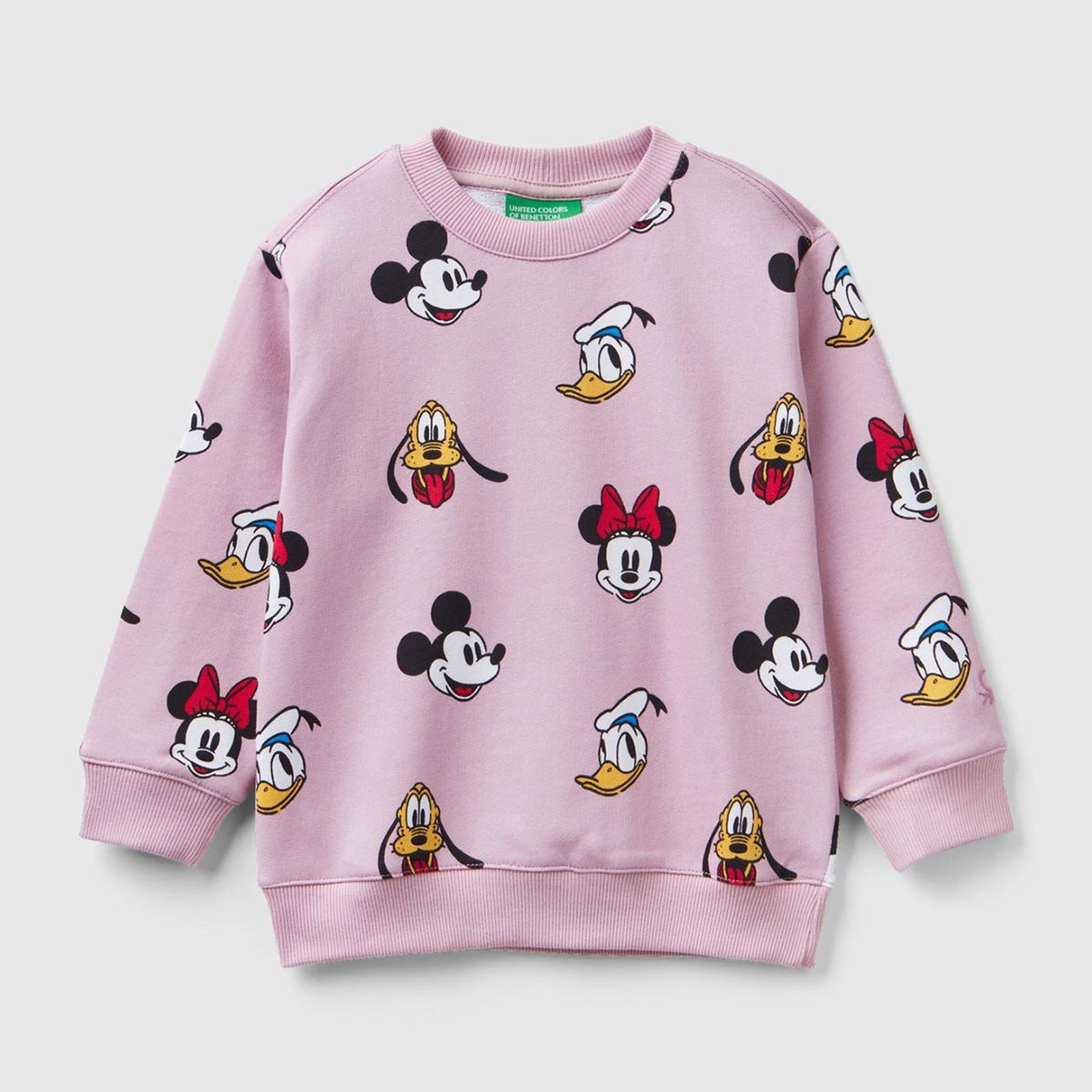 Erkek Çocuk Gül Kurusu Disney Karakter Baskılı Sweatshirt