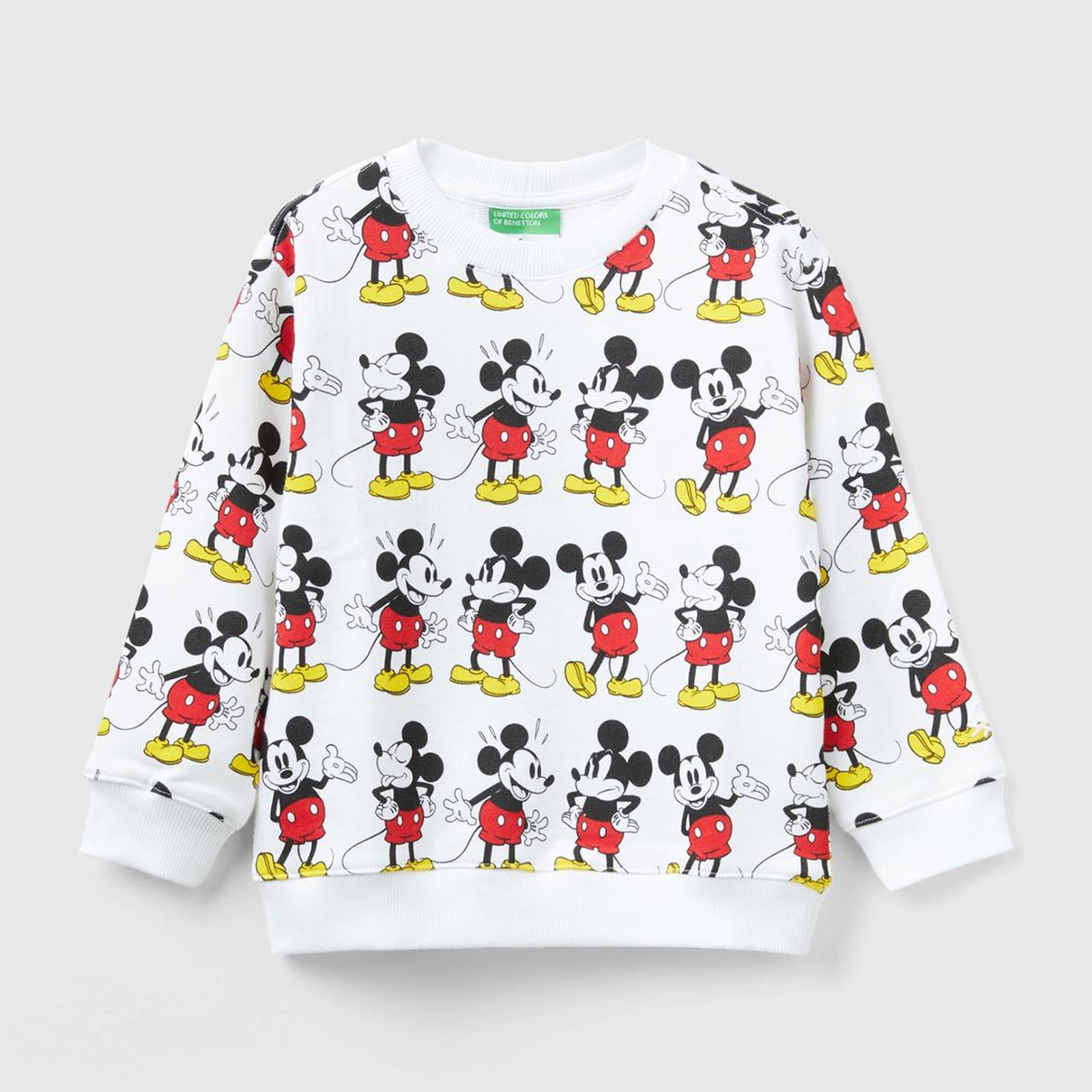Erkek Çocuk Beyaz Disney Karakter Baskılı Sweatshirt