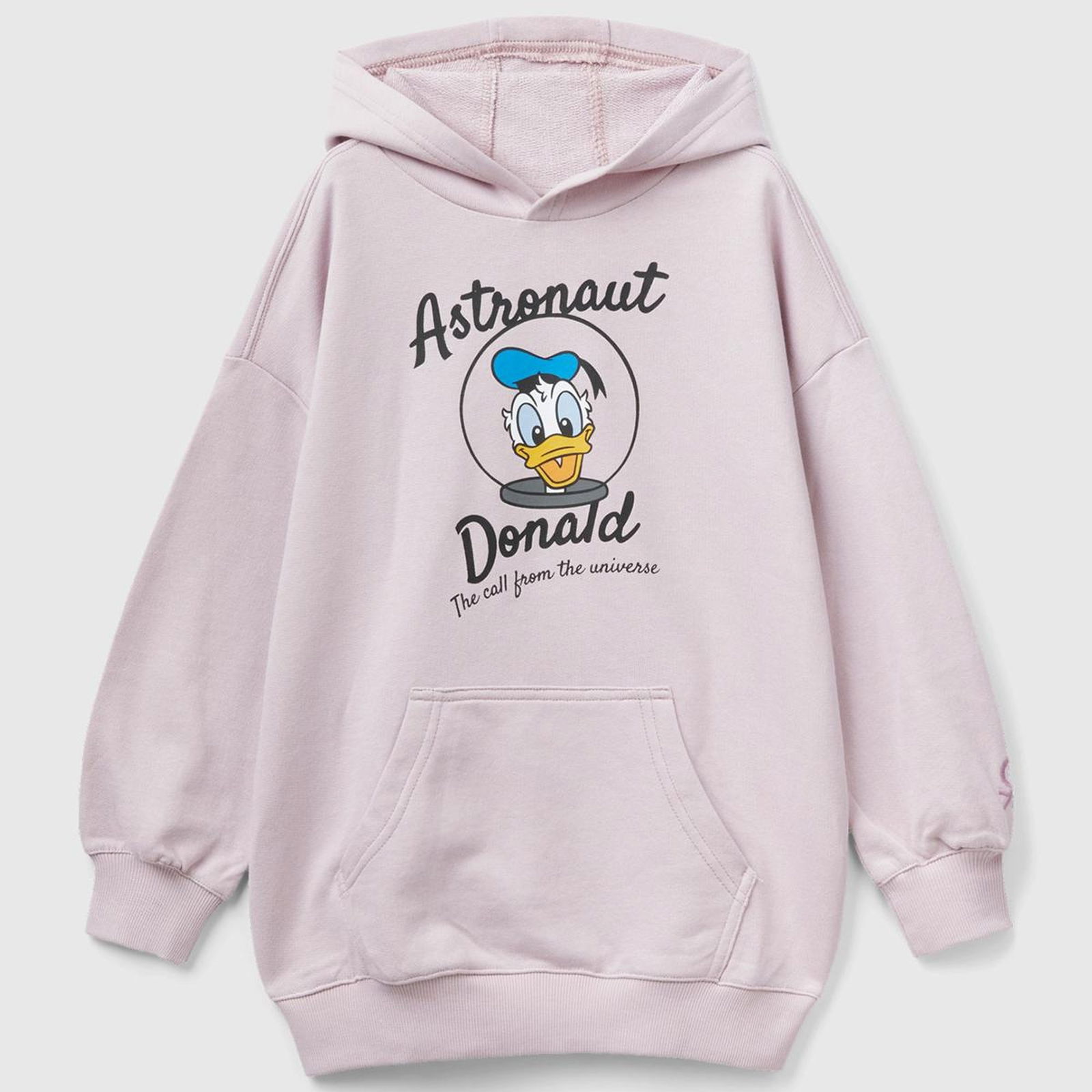 Erkek Çocuk Gül Kurusu Disney Karakter Baskılı Önü Cepli Sweatshirt