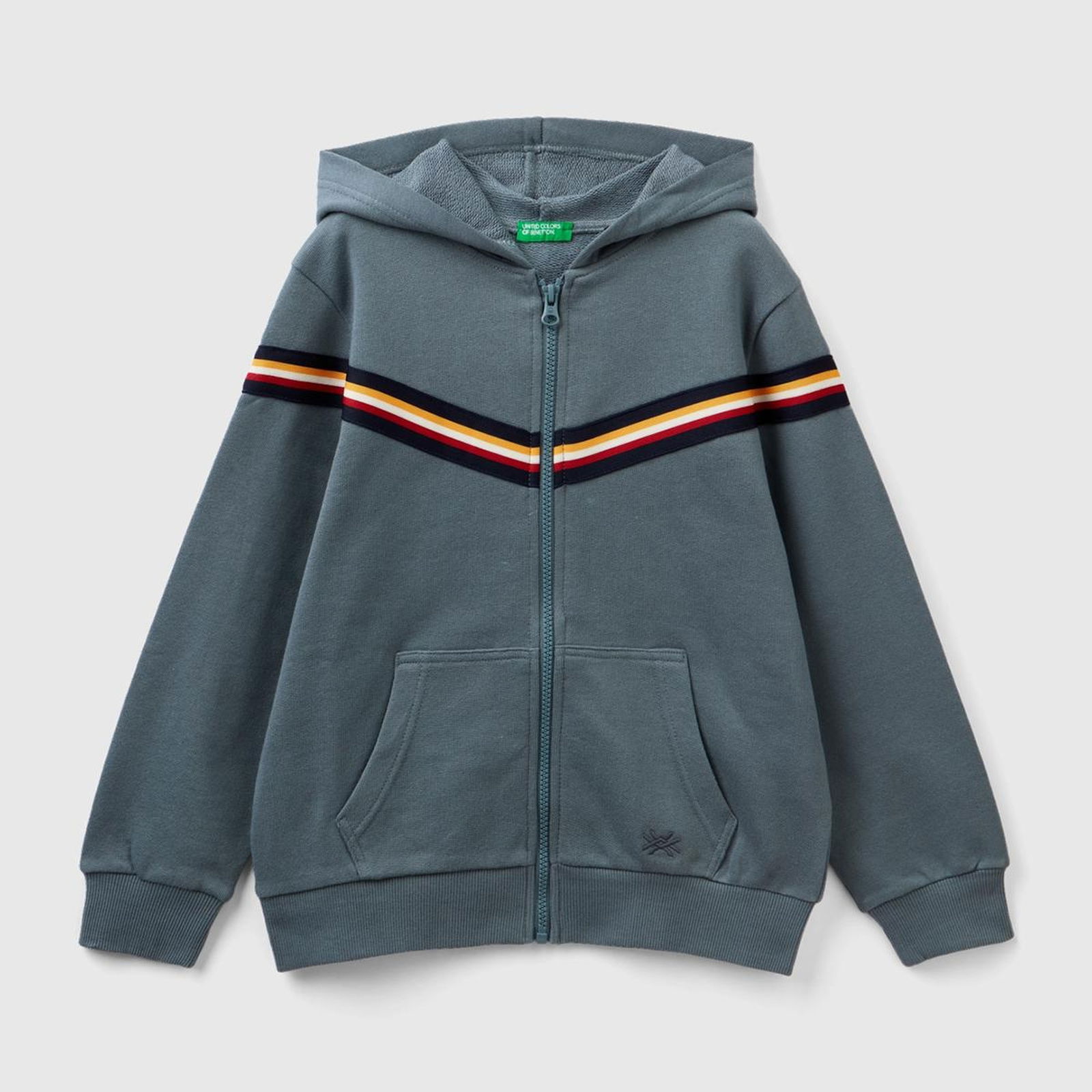Erkek Çocuk Antrasit Şerit Detaylı Sweatshirt