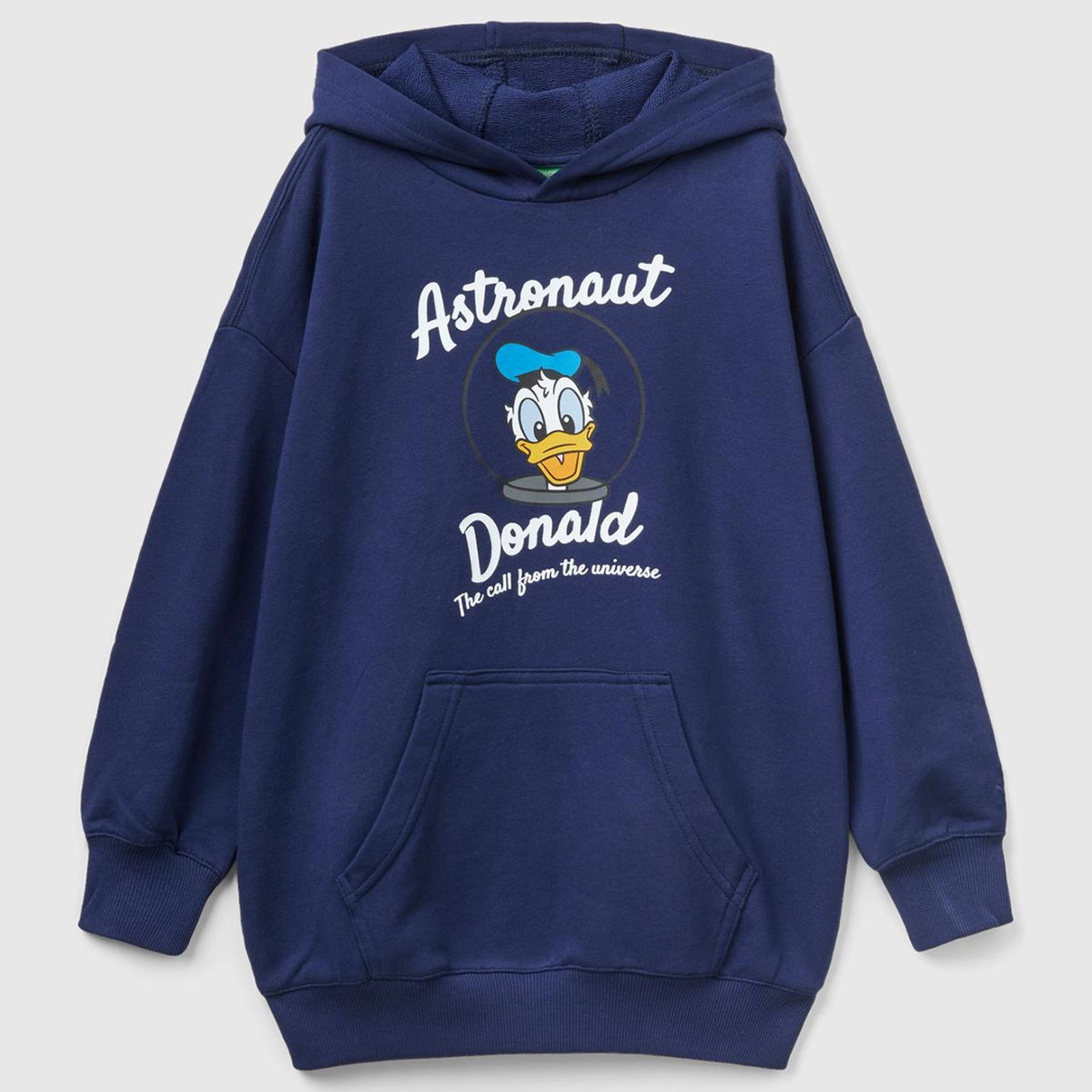 Erkek Çocuk Lacivert Disney Karakter Baskılı Önü Cepli Sweatshirt
