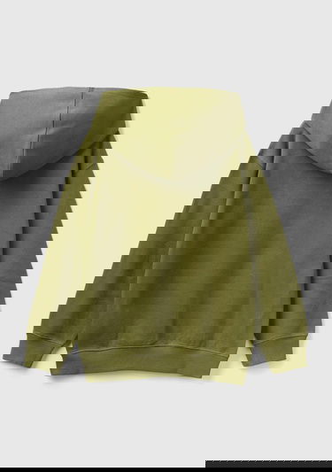  Erkek Çocuk Haki Grafik Baskılı Sweatshirt