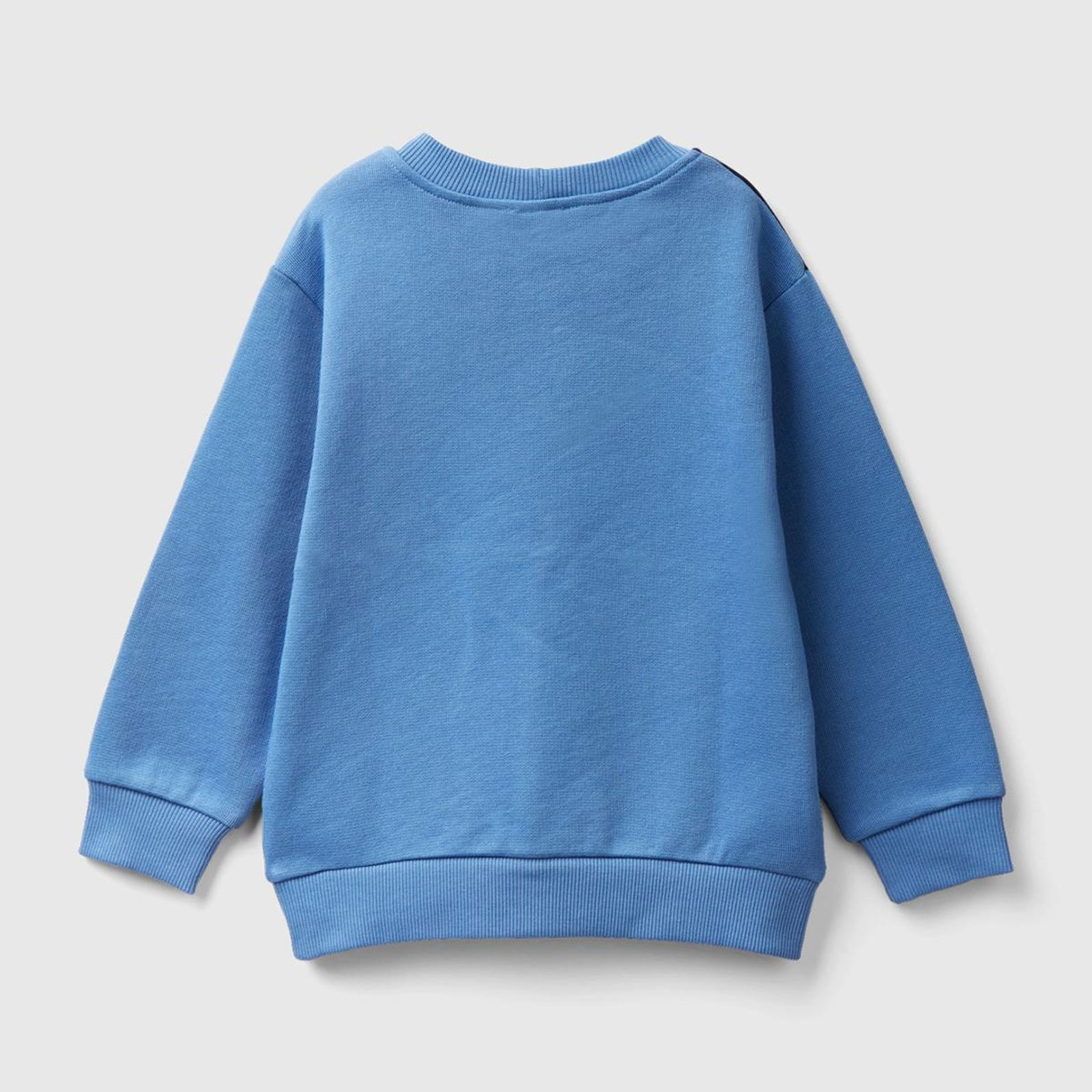 Erkek Çocuk Havacı Mavi Dama Desenli Sweatshirt