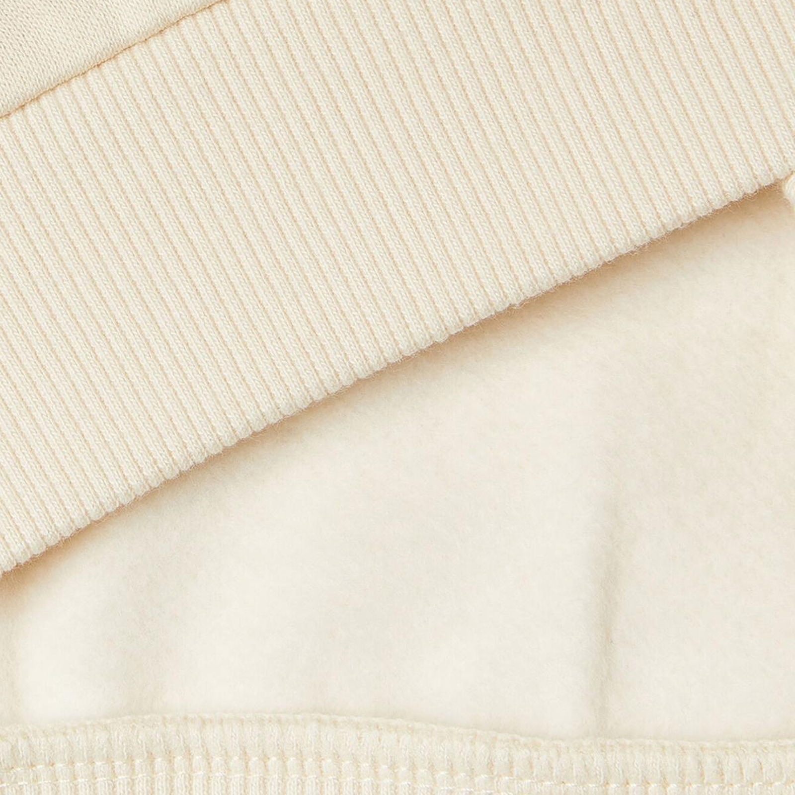 Kız Çocuk Ekru Önü Kalpli Payetli Düşük Omuz Bisiklet Yaka Sweatshirt