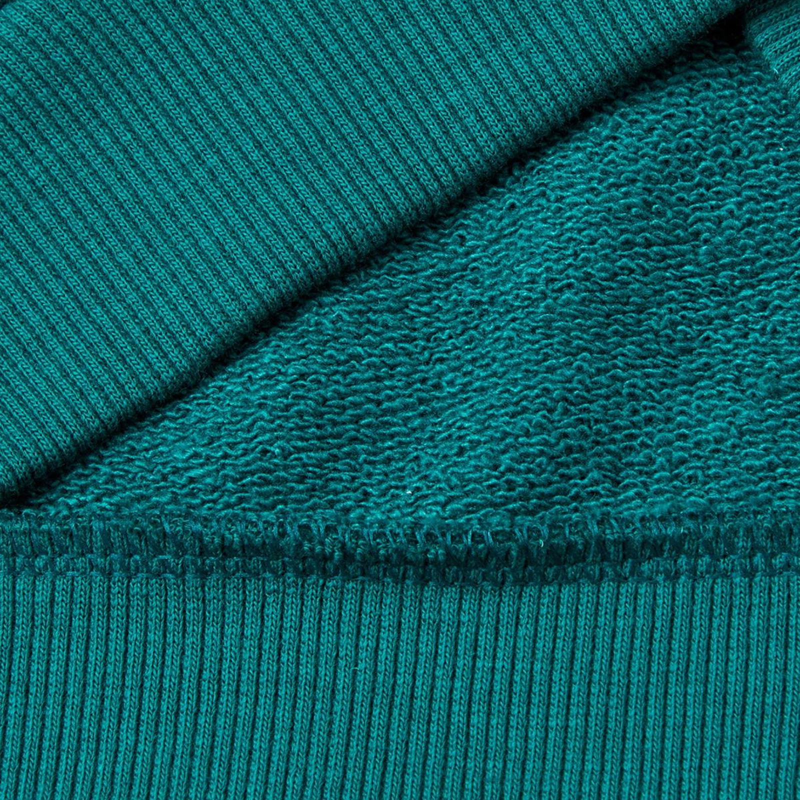 Erkek Çocuk Çam Yeşili Önü Baskılı Kapüşonu Kontrast Renkli Kanguru Cepli Sweatshirt