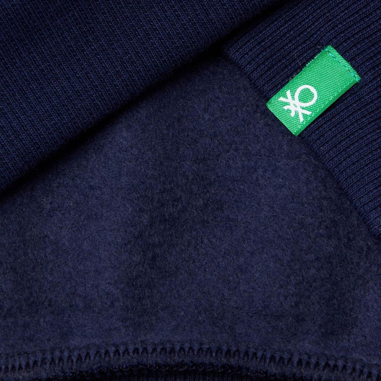Erkek Çocuk Lacivert Etek Ucu Logolu Mickey Mouse Baskılı Bisiklet Yaka Sweatshirt