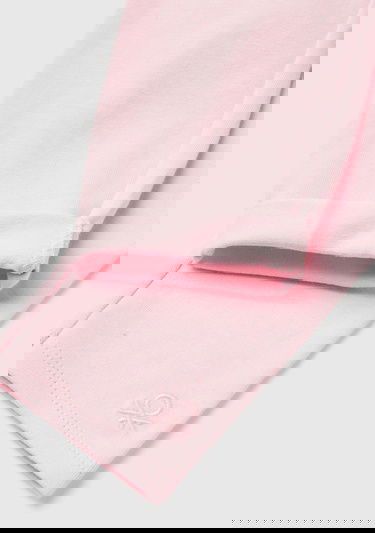  Kız Çocuk Açık Pembe Benetton Logolu Uzun Tayt