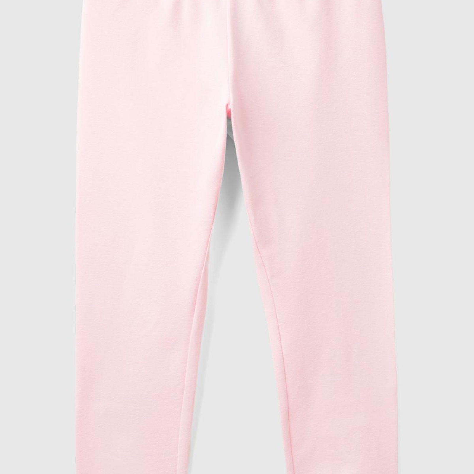 Kız Çocuk Açık Pembe Benetton Logolu Uzun Tayt