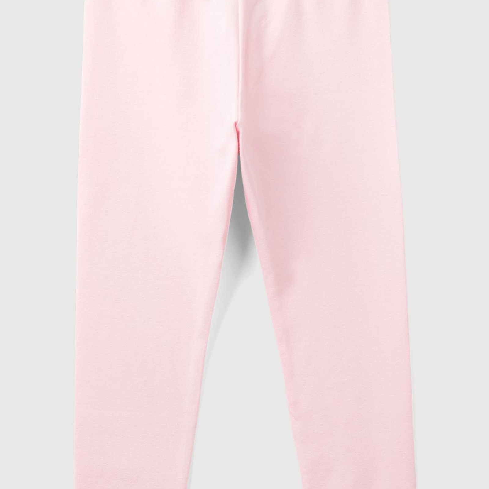 Kız Çocuk Açık Pembe Benetton Logolu Uzun Tayt