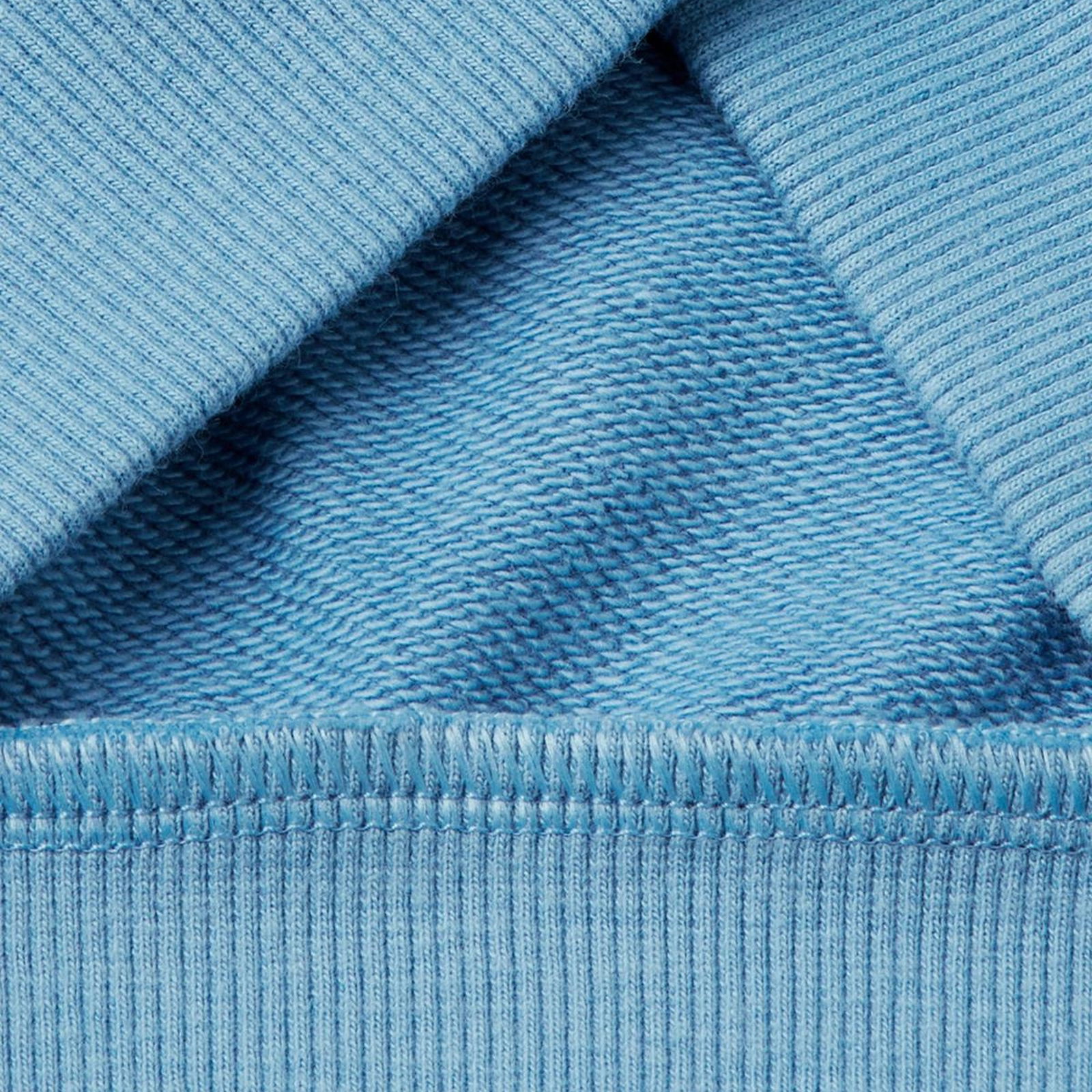 Erkek Çocuk Havacı Mavi Sol Omzu Parlak Detaylı Baskılı Bisiklet Yaka Sweatshirt