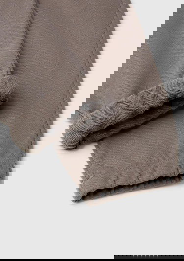 Erkek Çocuk Antrasit Cebi ve Arkası Parlak Detaylı Baskılı Büzgü İpli Eşofman Altı