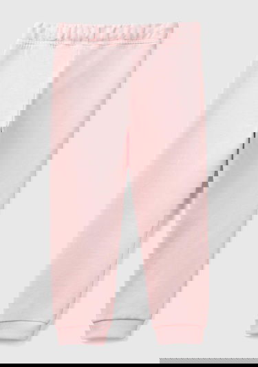  Kız Çocuk Açık Pembe Logo İşlemeli Eşofman Altı
