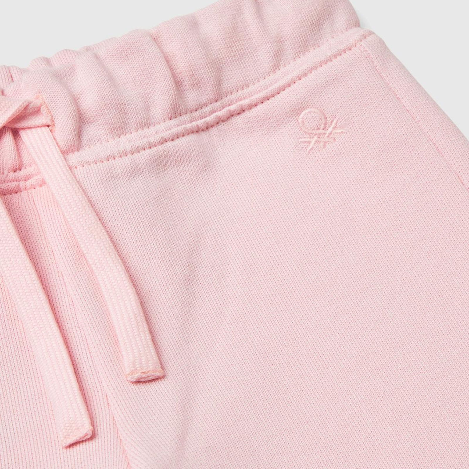 Kız Çocuk Açık Pembe Logo İşlemeli Eşofman Altı