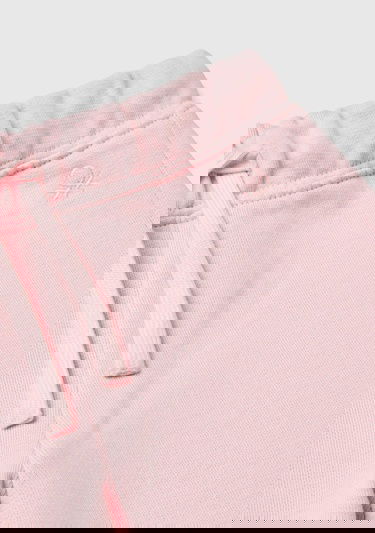  Kız Çocuk Açık Pembe Logo İşlemeli Eşofman Altı