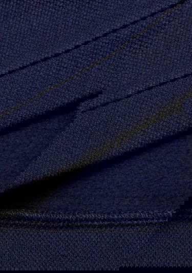  Bebek Lacivert Önü ve Bilekleri Çizgi Detaylı Baskılı Düğmeli Sweatshirt