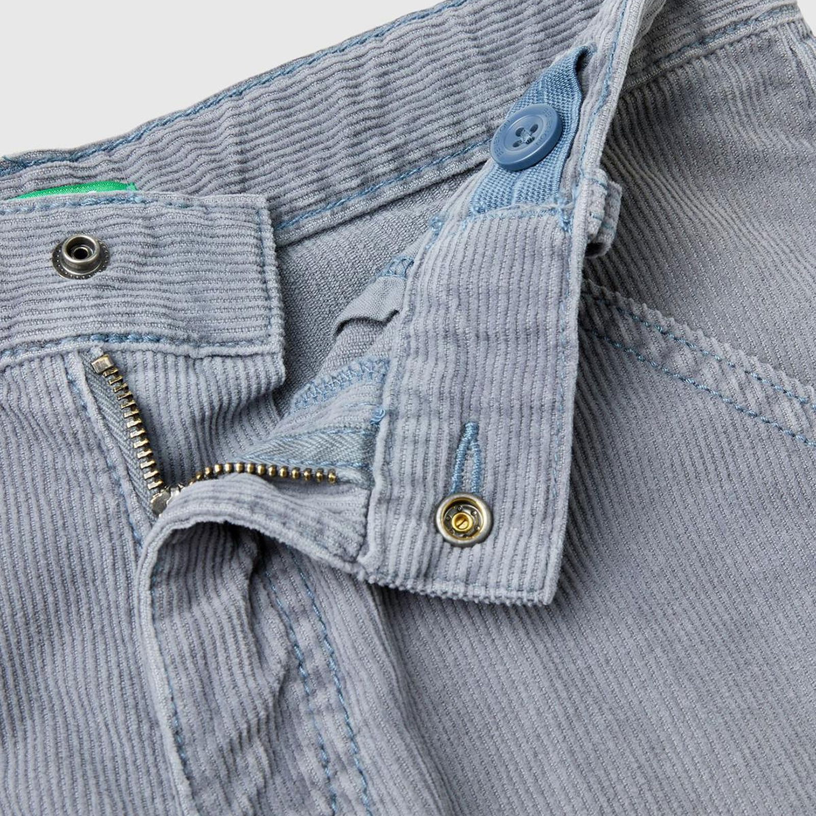 Erkek Çocuk Havacı Mavi Arka Cebi Logo İşlemeli 6 Cepli Oversize Pantolon