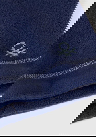  Erkek Çocuk Lacivert Logo İşlemeli Polar Boyunluk