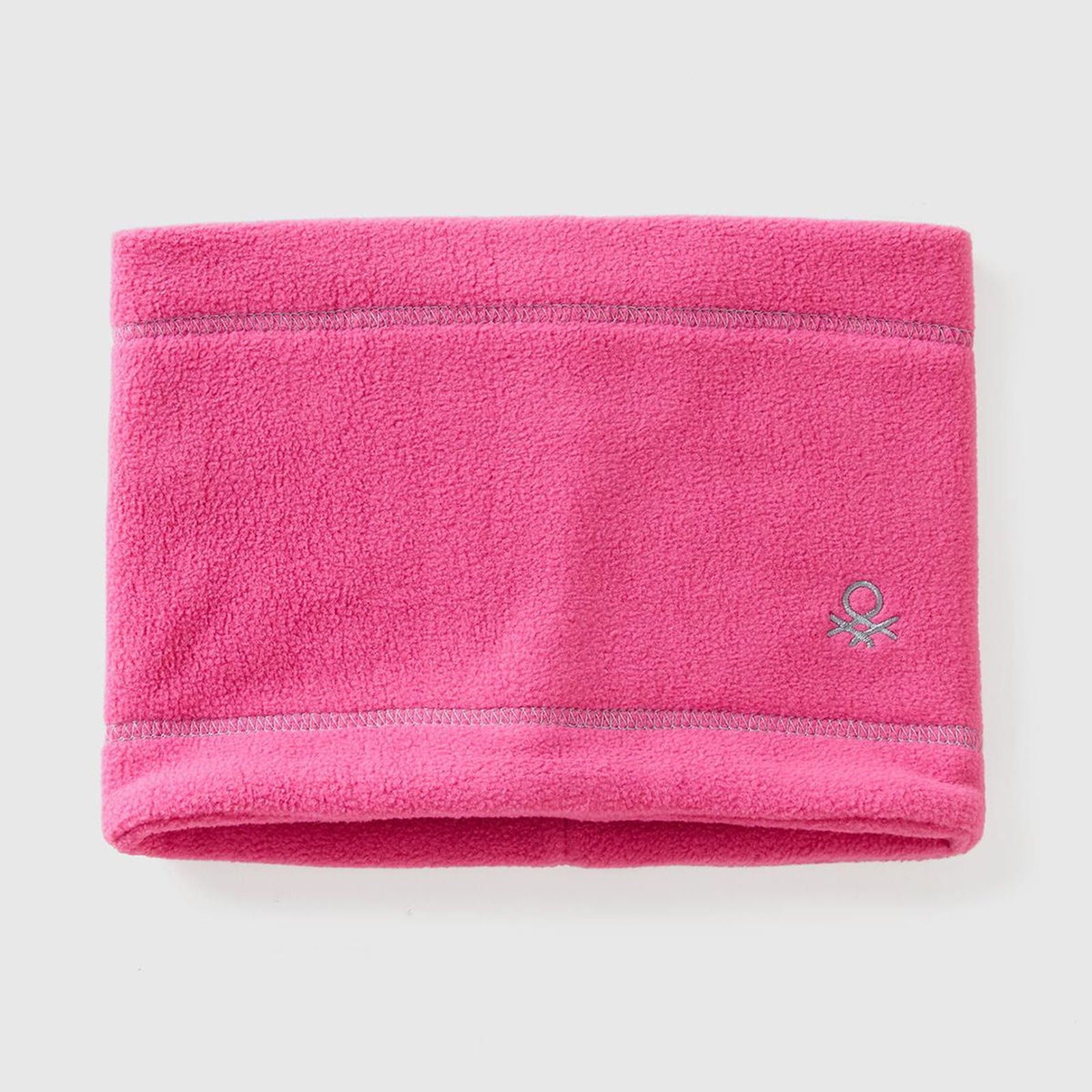 Erkek Çocuk Pembe Logo İşlemeli Polar Boyunluk