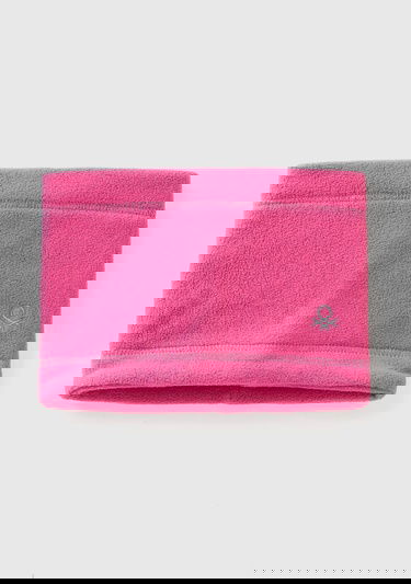  Erkek Çocuk Pembe Logo İşlemeli Polar Boyunluk