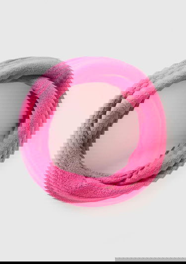  Erkek Çocuk Pembe Logo İşlemeli Polar Boyunluk