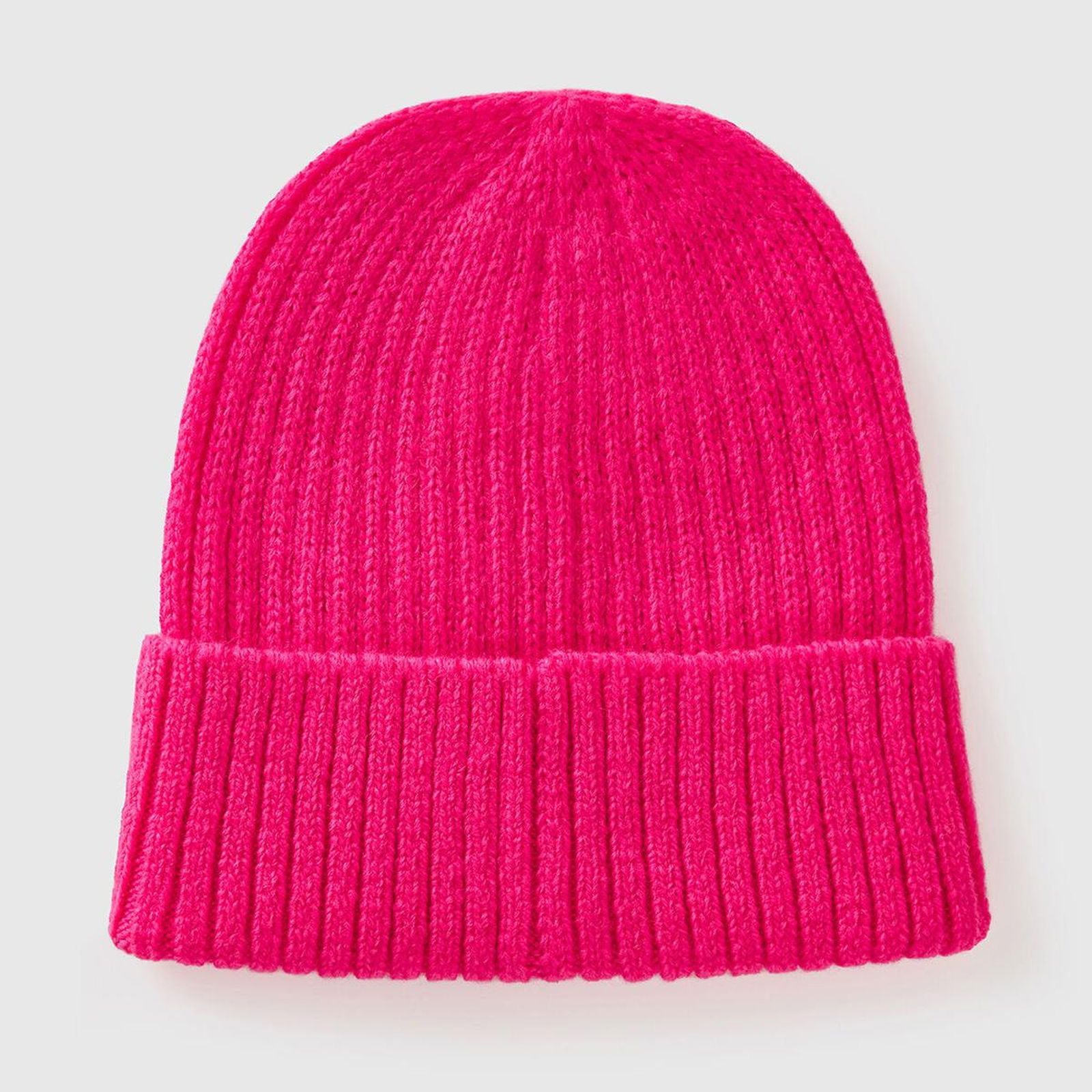 Erkek Çocuk Neon Pembe Yün Karışımlı Slogan Yazılı Bere