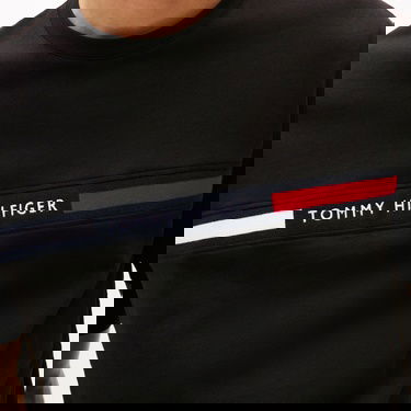 Tommy Hilfiger Chest Insert Erkek Siyah T-Shirt