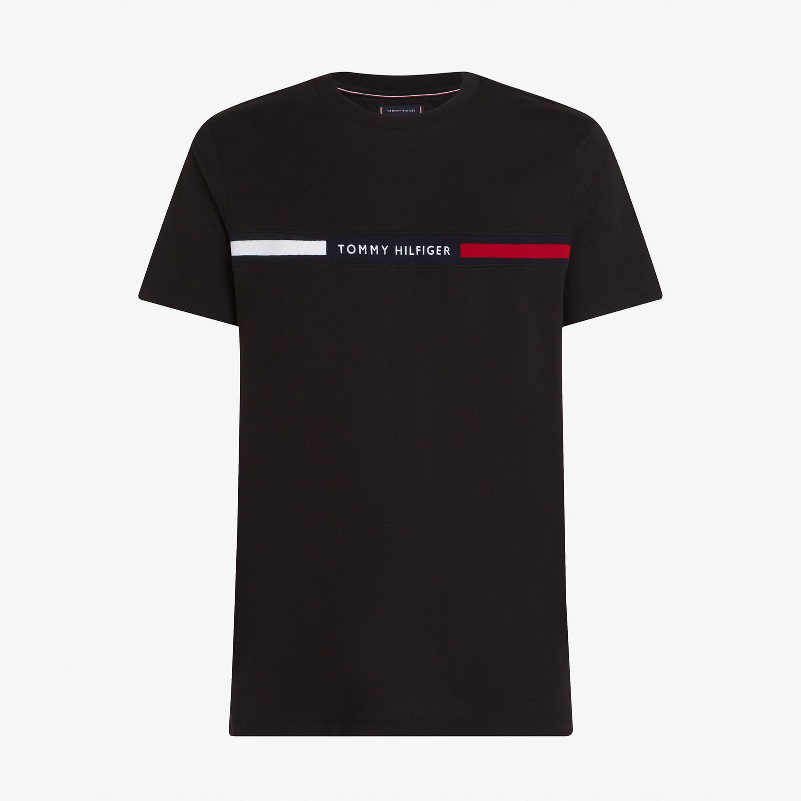 Tommy Hilfiger Chest Insert Erkek Siyah T-Shirt
