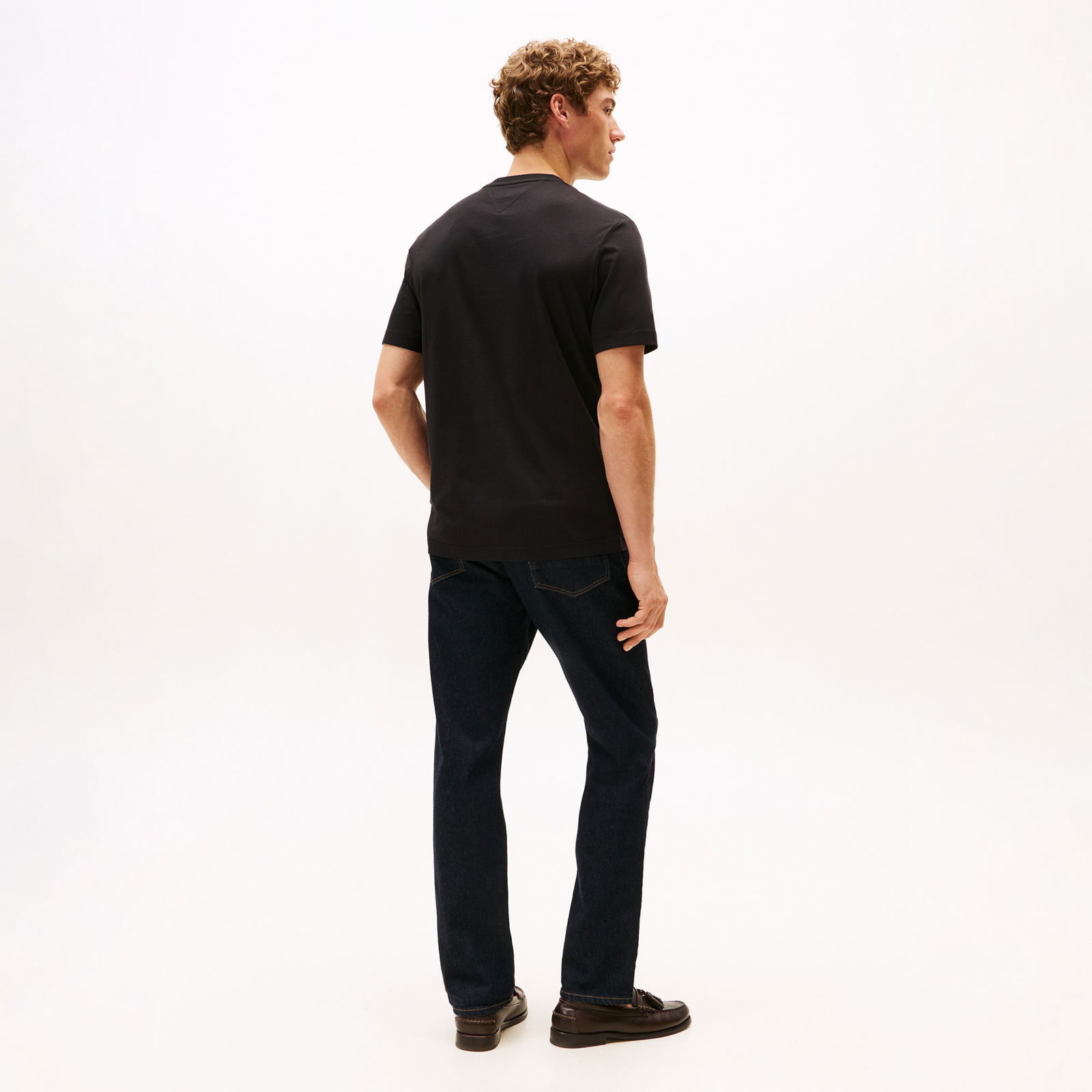 Tommy Hilfiger Chest Insert Erkek Siyah T-Shirt