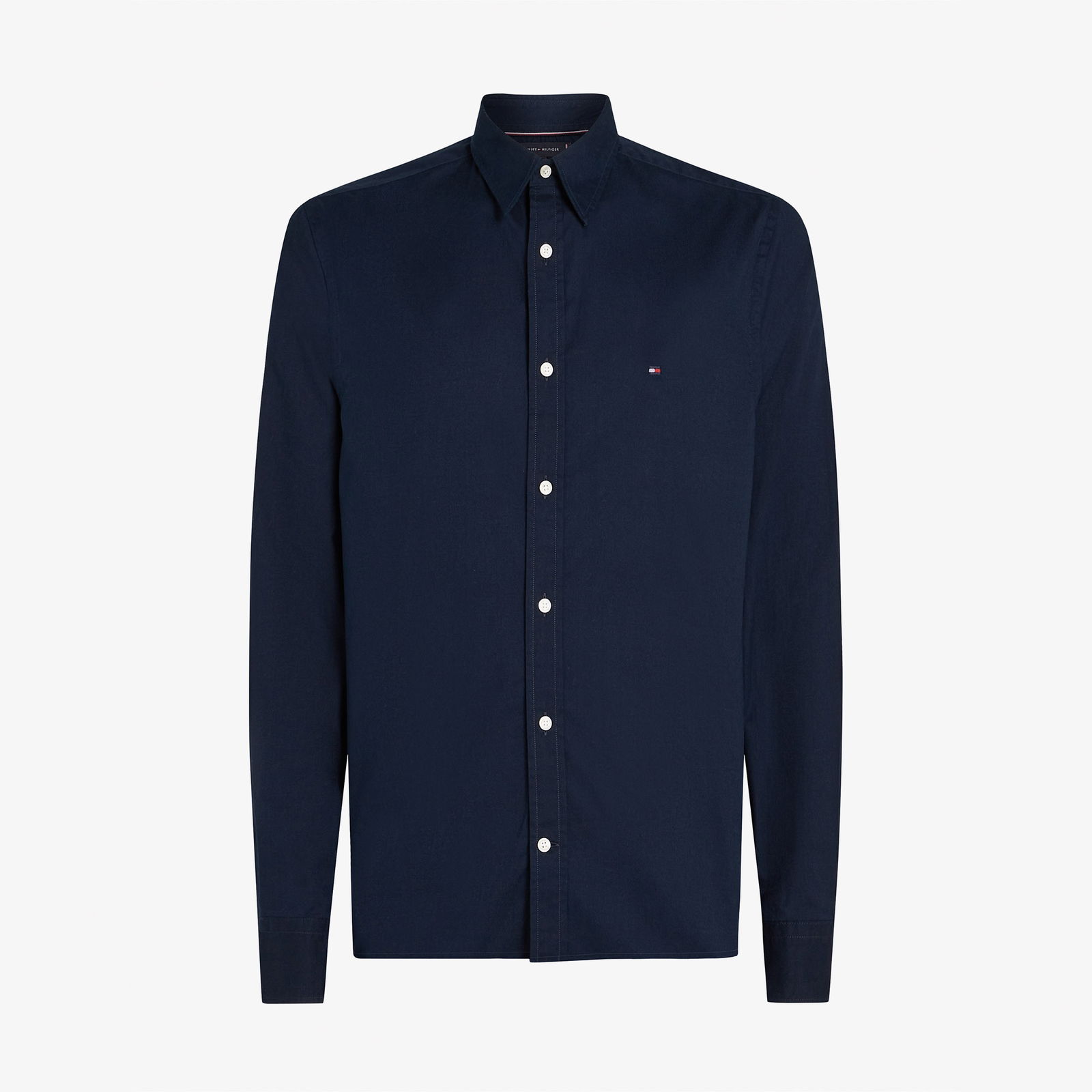 Tommy Hilfiger Flex Poplin Kent Collar Erkek Lacivert Gömlek