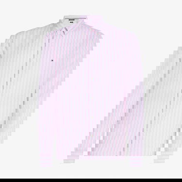  Tommy Hilfiger Linen Essential Stripe Rf Erkek Pembe Gömlek