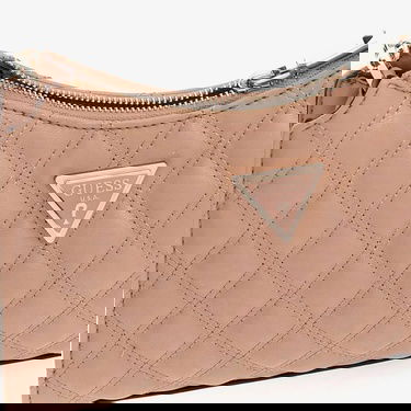  Guess Spark Micro Mini Giully Zip Kadın Bej El Çantası