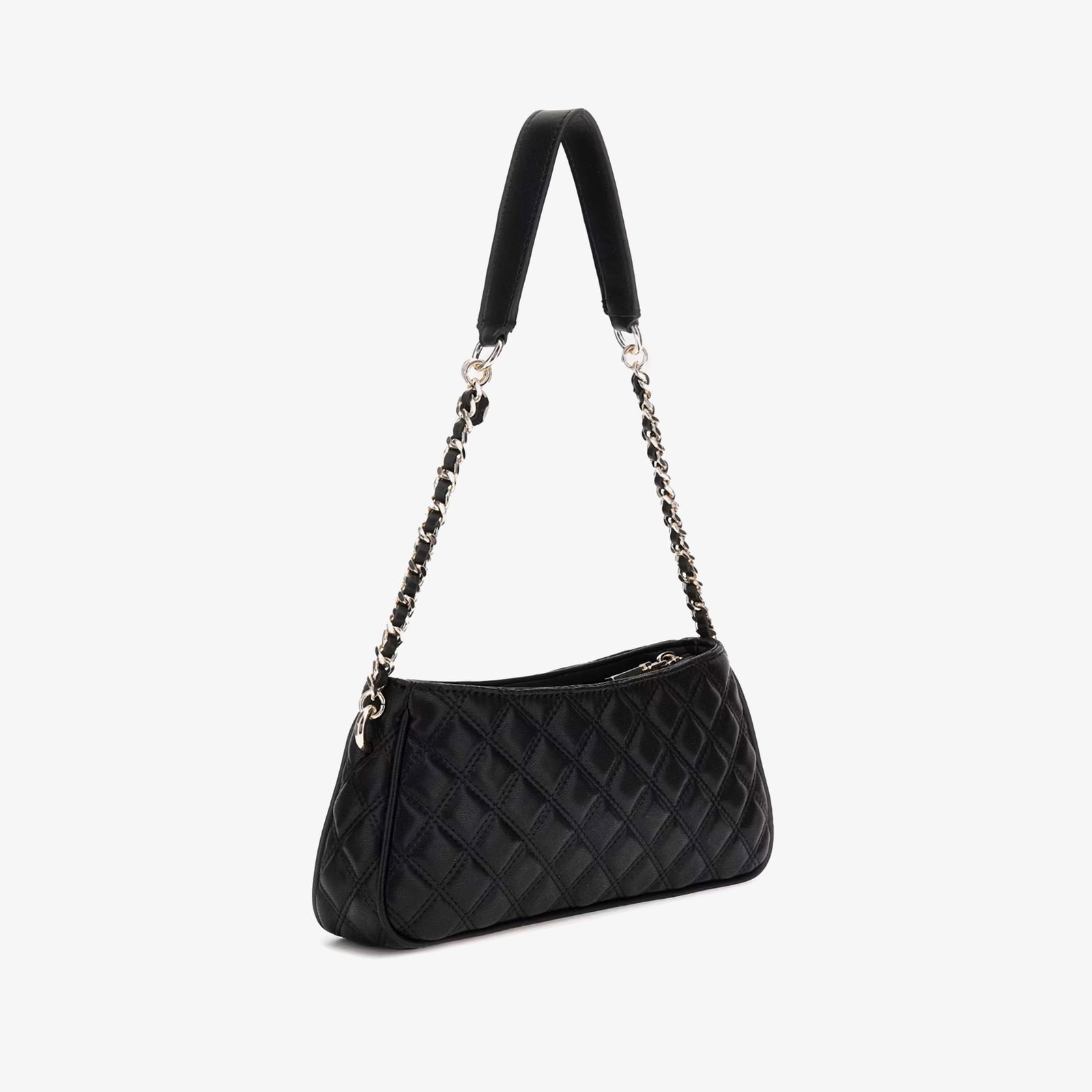 Guess Spark Micro Mini Giully Zip Kadın Siyah El Çantası
