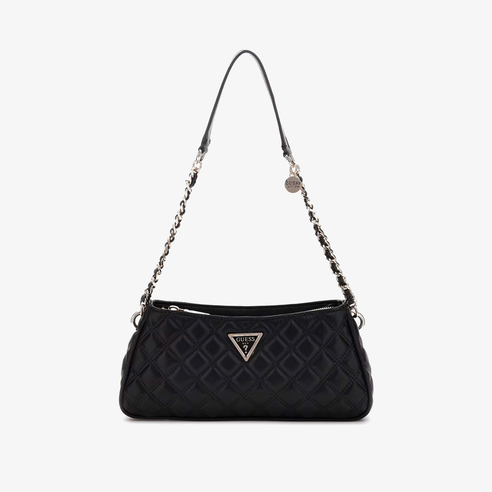 Guess Spark Micro Mini Giully Zip Kadın Siyah El Çantası