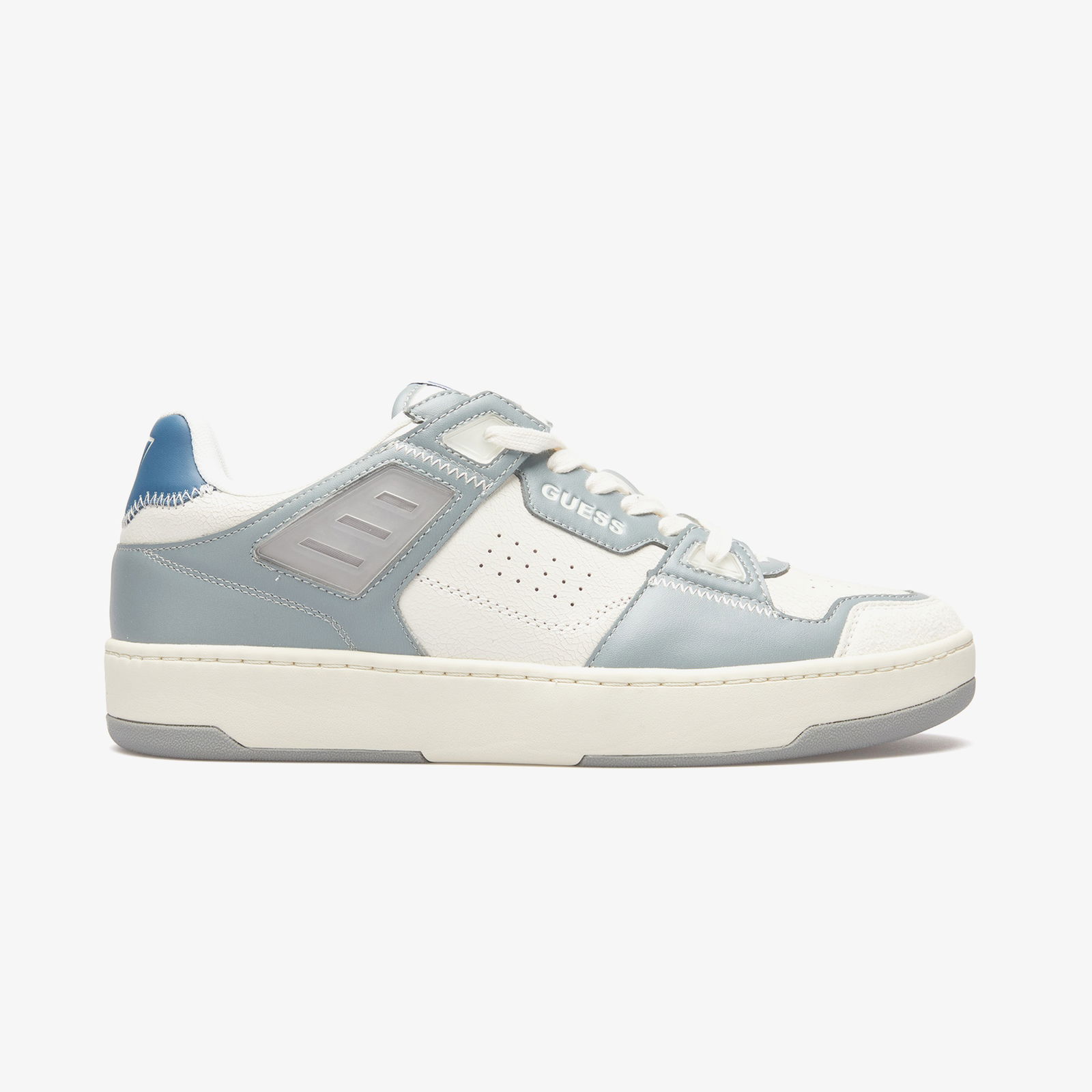 Guess Vincent Pelle Stampata Erkek Beyaz Sneaker